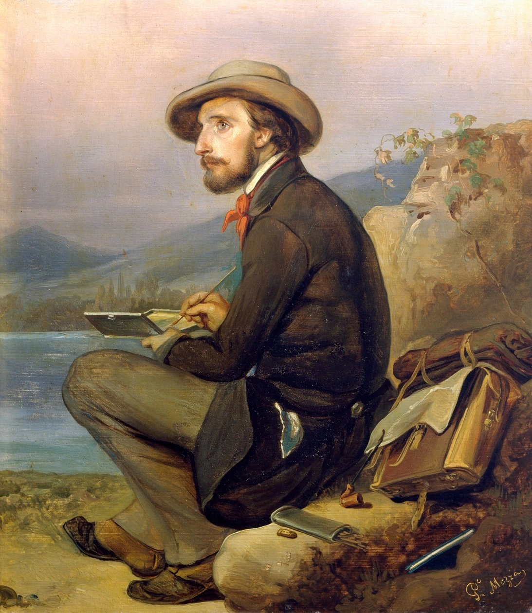 Giovanni Carnovali - 114, Ritratto di pittore, forse Giovanni Carnovali